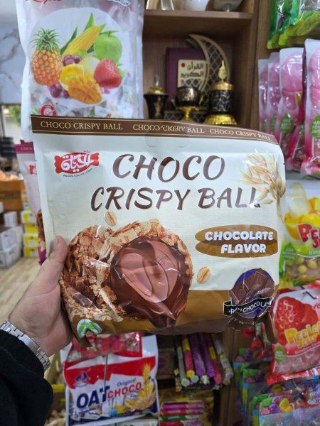 كرات كريسبي بالشوكولاتة