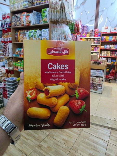 عجيليوت بحشوة الفراولة(صناعة فلسطينية)